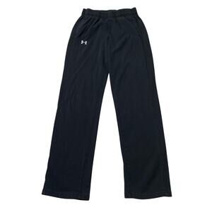 Under Amour Womens XS Sweatpants Cold Gear Loose Cotton Straight Leg Black